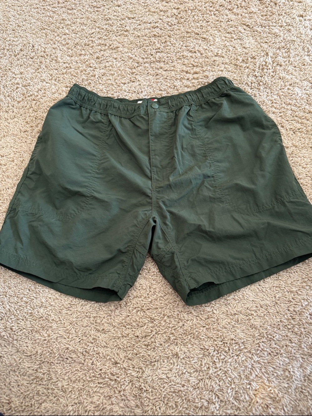 Best Made Co Men's Elastic Waist Quick-Dry Nylon Shorts, Dark Hunter Green, sz L